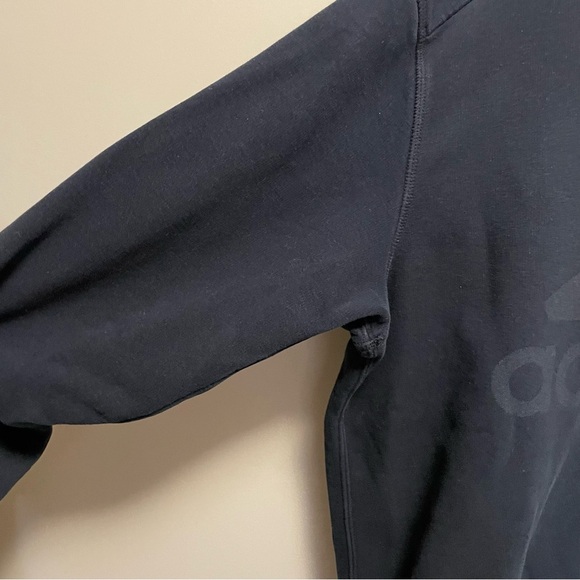 Adidas Black and Gray Crewneck Sweatshirt Men’s Large - Picture 7 of 12